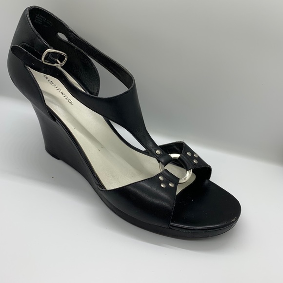 Franco Fortini Black Wedges - Picture 2 of 2